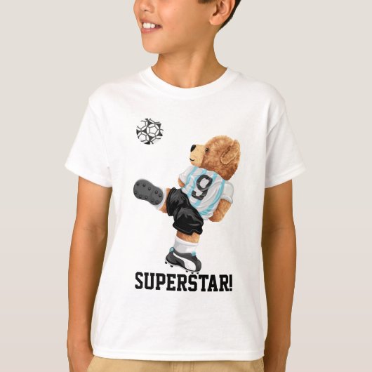 Beer Voetbalspeler T-shirt (Voorkant)