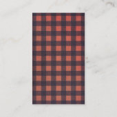 Beer Voetprint Lumberjack Luier Raffle Ticket Informatiekaartje (Achterkant)