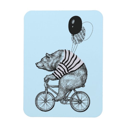 Beer voor ballonfietsen magneet (Verticaal)