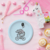 Beer voor ballonfietsen papieren bordje (Feest)