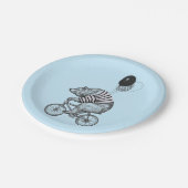 Beer voor ballonfietsen papieren bordje (Gekanteld)