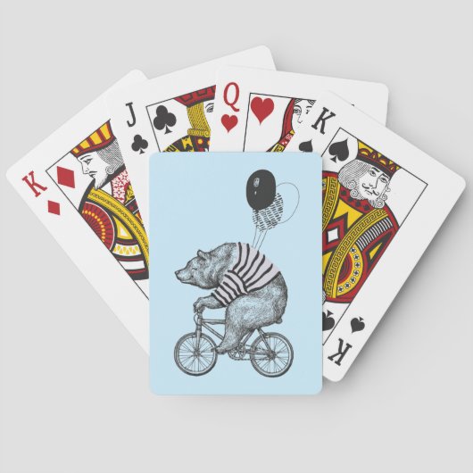 Beer voor ballonfietsen pokerkaarten (Achterkant)