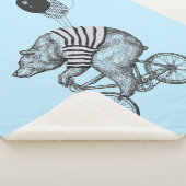 Beer voor ballonfietsen sherpa deken (3/4)