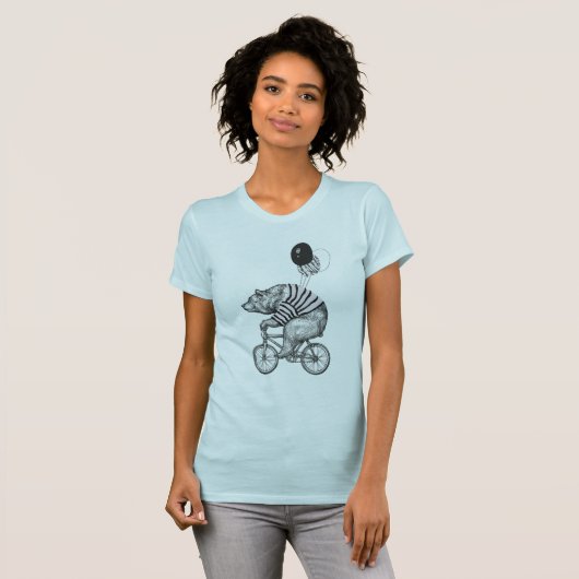 Beer voor ballonfietsen t-shirt (Voorkant volledig)
