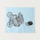 Beer voor ballonfietsen wandkleed (Voorkant (horizontaal))