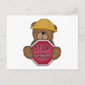 Beer voor de bouw T-shirts en cadeaus Briefkaart (Voorkant)