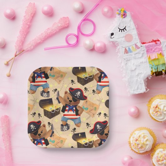 Beer voor het bakken papieren bordje (Feest)