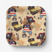 Beer voor het bakken papieren bordje (Voorkant)