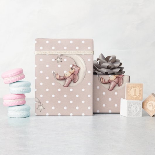 Beer voor het ompakken van Baby van Waterverven Cadeaupapier (Baby Shower)