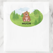 Beer voor jou ovale sticker (Tas)