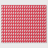 Beer voor kerstcadeautjes cadeaupapier (Vlak)