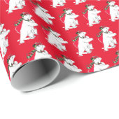 Beer voor kerstcadeautjes cadeaupapier (Rol Hoek)