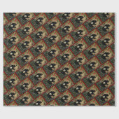 Beer voor kerstmis Bald Eagle Spirit Cadeaupapier (Vlak)