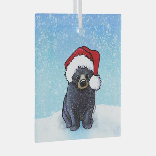 Beer voor kerstmis glas ornament (Voorkant Rechts)