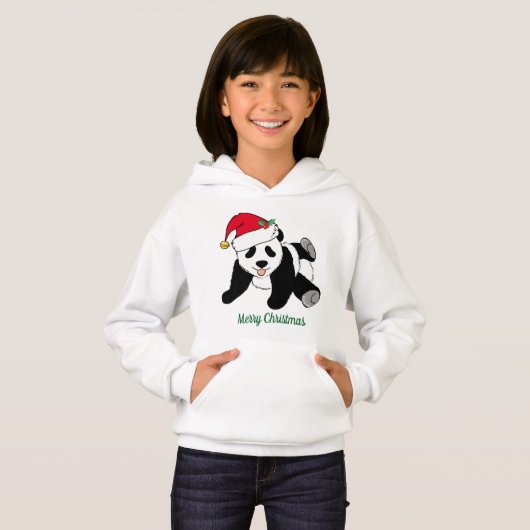 Beer voor kerstmis in Santa Hat, aangepast Kind (Voorkant volledig)