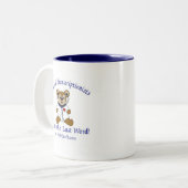 Beer voor medische transcriptionist tweekleurige koffiemok (Voorkant links)