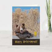 Beer voor pensionering met bier kaart (Voorkant)