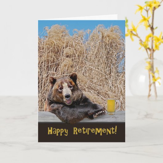 Beer voor pensionering met bier kaart (Gele Bloem)