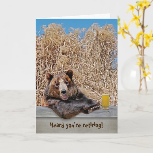 Beer voor pensionering met bier kaart (Gele Bloem)