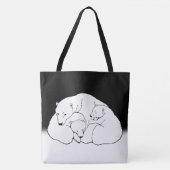 Beer voor poolBeer en snijdsel van Canvas tas (Voorkant)