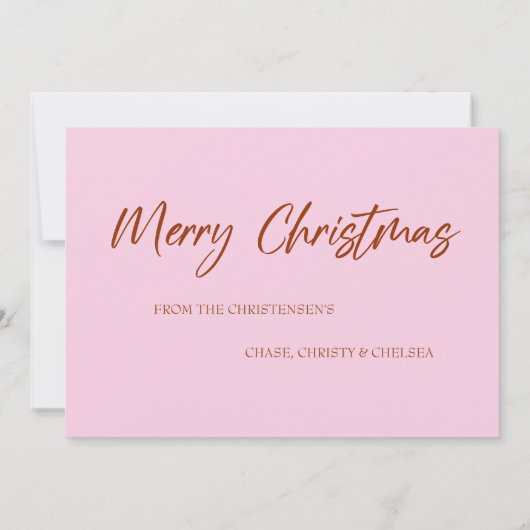 Beer voor pretkaartje voor kerst bedankkaart (Achterkant)