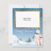 Beer voor pretkerstpolaire kerst feestdagenkaart (Voorkant)