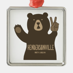 Beer voor Vrede van Hendersonville North Carolina Metalen Ornament