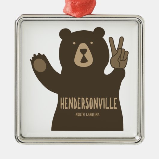 Beer voor Vrede van Hendersonville North Carolina Metalen Ornament (Voorkant)