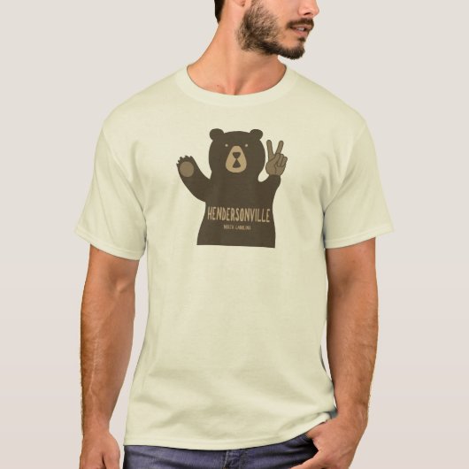 Beer voor Vrede van Hendersonville North Carolina T-shirt (Voorkant)
