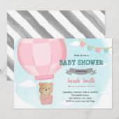 Beer voor warme luchtballon feestdagenkaart (Voorkant / Achterkant)