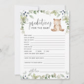 Beer voorspellingen voor de baby kaart (Voorkant)