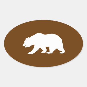Beer Vorm Ovale Sticker