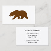 Beer vorm visitekaartje (Voorkant / Achterkant)