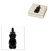 Beer vormige honing knijpfles imkers rubberstempel (Gestempeld)