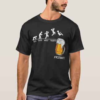 Beer vrijdag Weekend Week Beer Vrijdag Funny Beer T-shirt