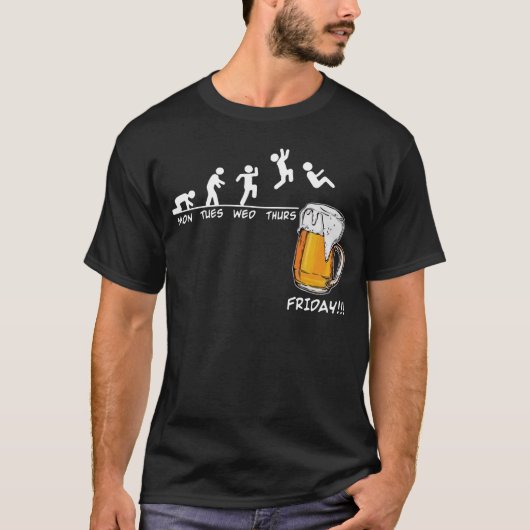 Beer vrijdag Weekend Week Beer Vrijdag Funny Beer T-shirt (Voorkant)