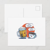 Beer Vs Coffee Briefkaart (Voorkant / Achterkant)