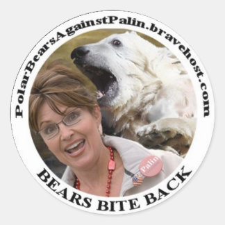 Beer vs Palin Circle Sticker