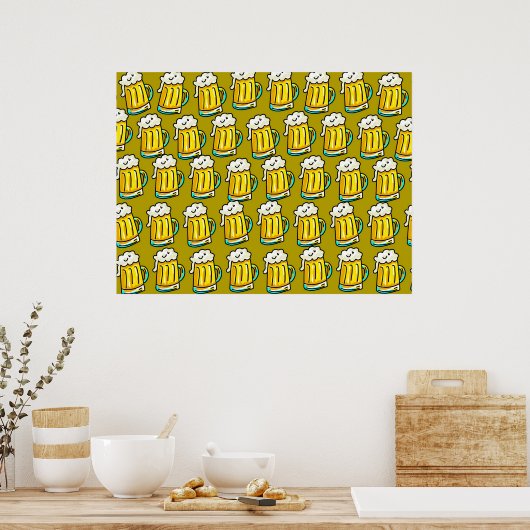 Beer Wallpaper Poster (Keuken)
