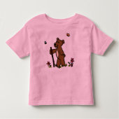 beer wandelend kinder shirts (Voorkant)