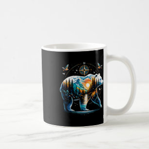 Beer Wandelende Grizzly Beer Kamperen Kampeerder Koffiemok