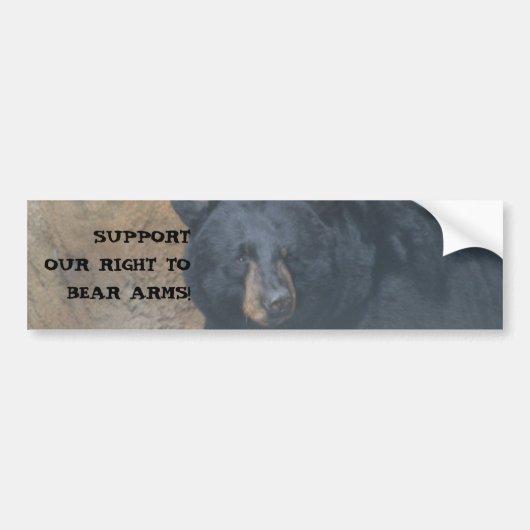 BEER WAPENS - 2DE AMMENDRECHT BUMPERSTICKER (Voorkant)