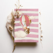 Beer-Warm-ballonuitnodiging Kaart