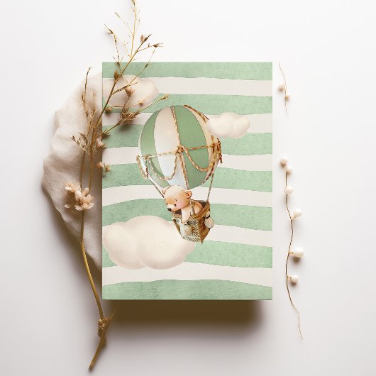 Beer-Warm-ballonuitnodiging Kaart