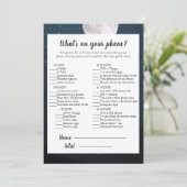 Beer wat op uw Spel van het Baby shower van de Tel Kaart (Staand voorkant)