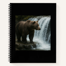 Beer Waterval Zacht Hoesje Spiral Bound Notitieboe Notitieboek