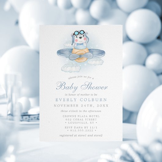  Beer Waterverf  Baby shower Kaart