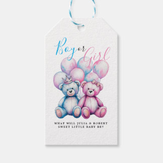 Beer Waterverf Gender Reveal Party Boy of Girl Cadeaulabel