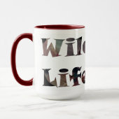 Beer waterverf multikleur wilde leven mok (Links)