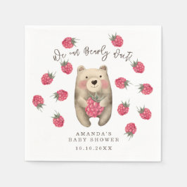 Beer - we kunnen het baby shower nauwelijks afwach servet